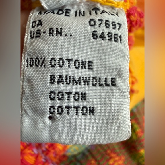 Vtg ‘80s United Colors of Benetton Made in Italy 100% Cotton Colorful Cardigan - Picture 10 of 14